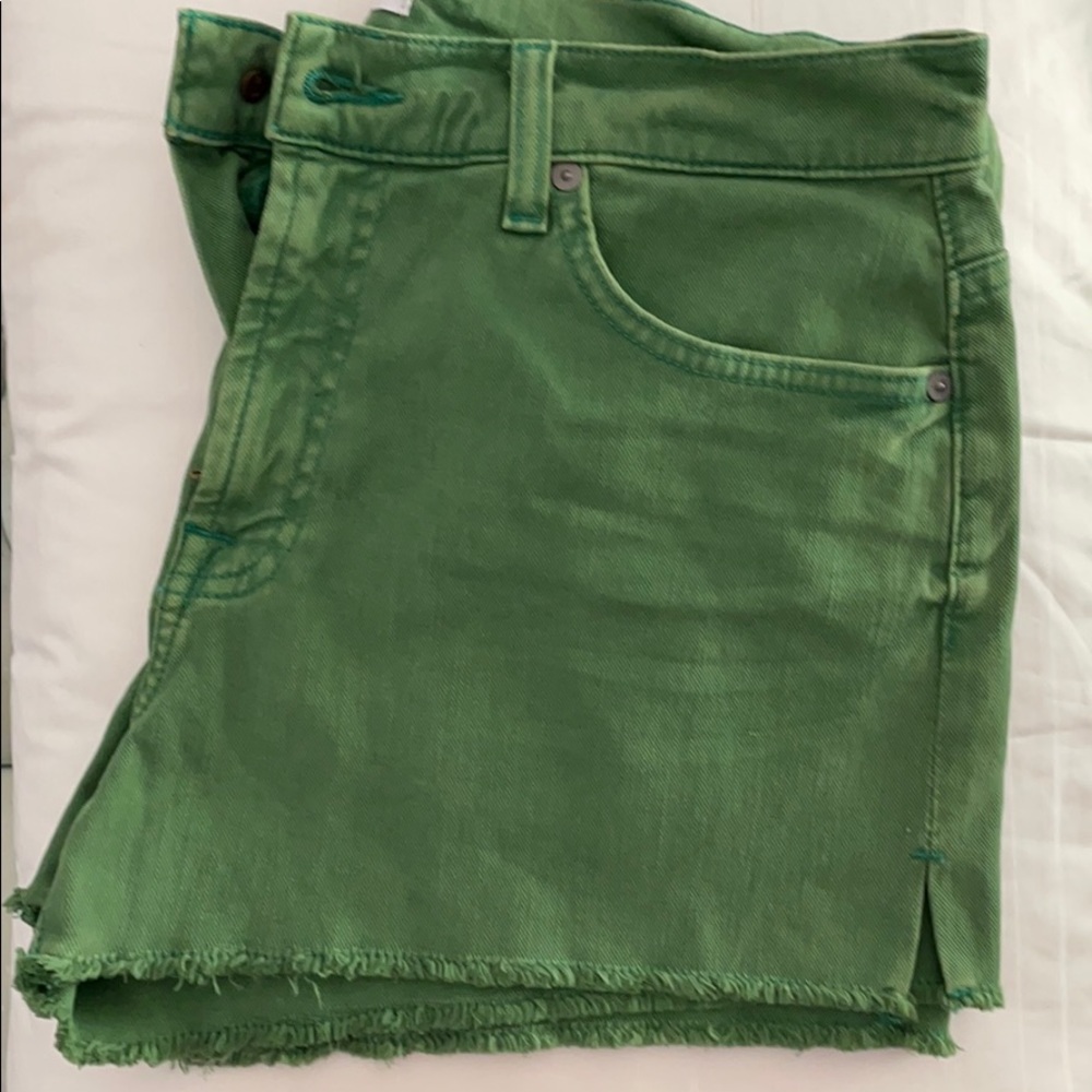 Seven for all mankind green shorts